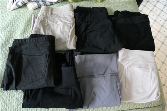 7 Pairs of Trousers - Sizes 2, 4, and Small - Ballins LTD, Bitte Kai Rand, Lafayette 148, Athleta, Alice & Olivia, and J. McLaughlin 