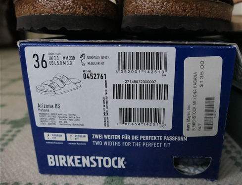 Vionic Tan Cork Flip Flops - Size 6 Like New in Original Box and Birkenstock Arizona Sandals Size 36 Like New In Original Box 