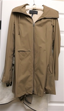 Elizabeth Roberts Tan Belted Jacket - Size Small 