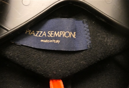 Piazza Sempione Made in Italy Black Wool Pea Coat - Size Small 