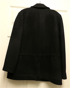 Piazza Sempione Made in Italy Black Wool Pea Coat - Size Small 