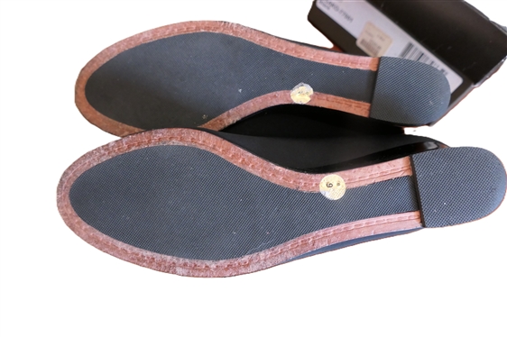 Bruno Magli Nisako Black Peeptoe Wedge Shoe - With Original Box - Size 6 