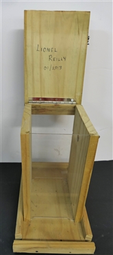 Lionel Reilly 01/2013 Hand Crafted Bird Feeder with Plexiglass Doors - Feeder Measures 13 1/2 tall 13 1/2 by 8 1/4