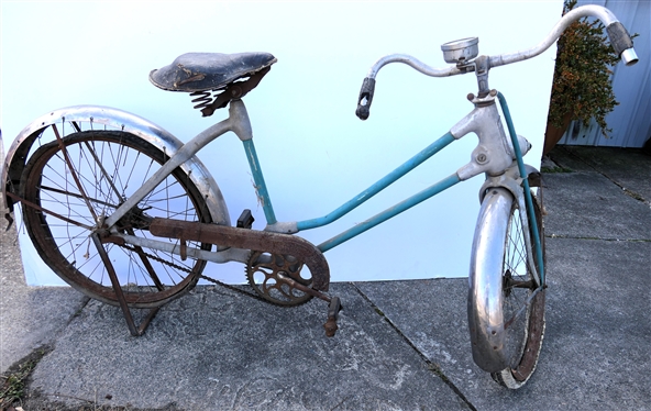 Monark Silver King Bicycle with Head Light and Odometer