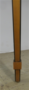 Beautiful Chelsea House Demi Lune Table - Brass Tag on Back - Floral Decorated  - Table Measures 32 Tall - 44 by 19