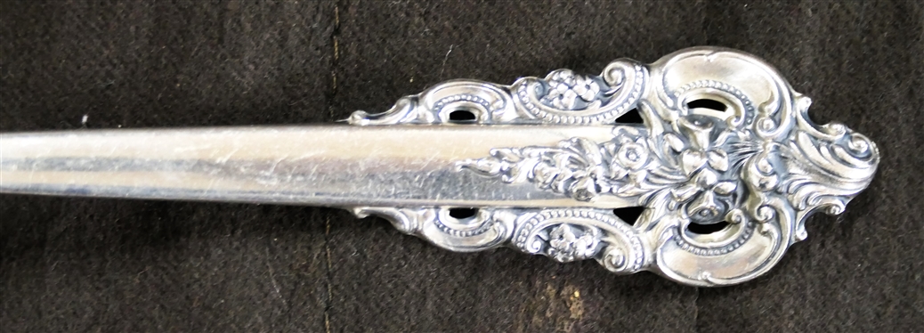 Wallace Grande Baroque(1941) Sterling Silver Flatware - 97 Pieces Total including 18 Dinner Forks, 16 Salad Forks, 12 Soup Spoons, 17 Teaspoons, 18 Dinner Knives and 16 Butter Knives - 3078.9...