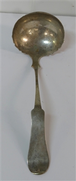 Large Chippendale Sterling Silver Ladle - Marked Sterling CO - Measures 12 1/4 Long - Weighs 199.9 Grams 