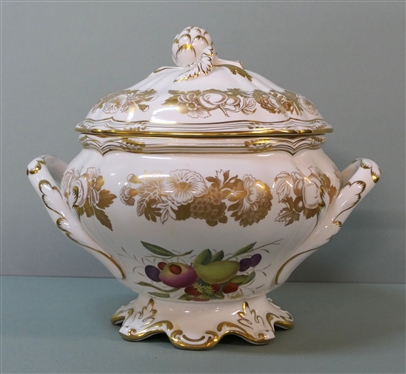 Spode Golden Valley Soup Tureen - Y7841-F - Measures 10 1/2 Tall 12 Handle to Handle