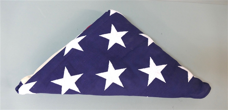 North Bay Industries - Made in USA - Cotton Flag - 100% Cotton Bunting  - Folded American Flag 