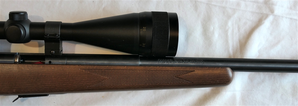 Savage Model 93-R17 Rifle .17 Cal. HMR W/ Tasco 24 x 50 Golden Antler Scope 