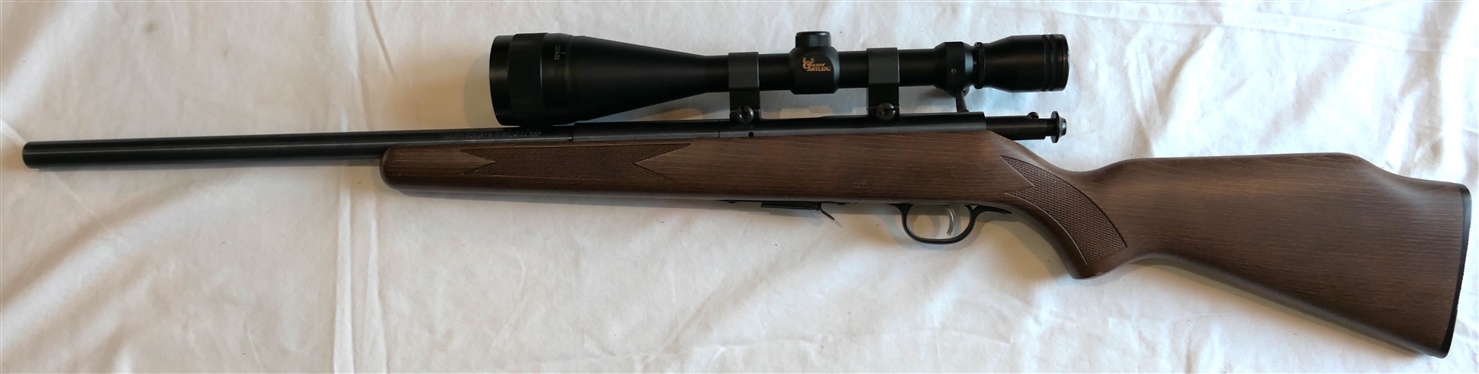 Savage Model 93-R17 Rifle .17 Cal. HMR W/ Tasco 24 x 50 Golden Antler Scope 
