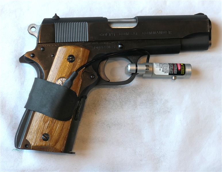 Colt Combat Commander .45 Cal. Pistol  w/ Pressure Switch Lazer 