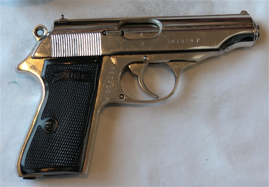 Walther German WWII 7.65mm / .32ACP Pistol w/ Swastika - Original Magazine with Leather Holster