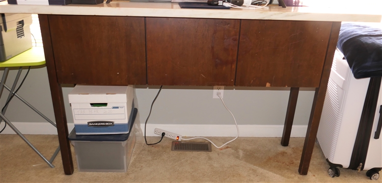 Marble Top - Bank Teller Counter / Desk 