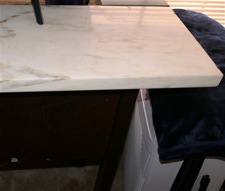 Marble Top - Bank Teller Counter / Desk 