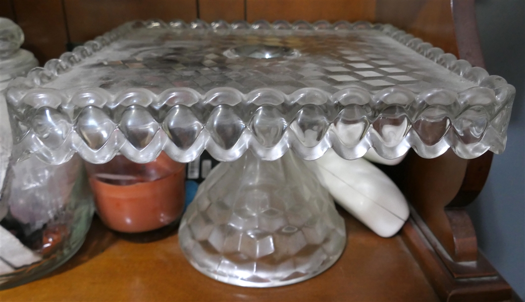 American Fostoria Cake Stand