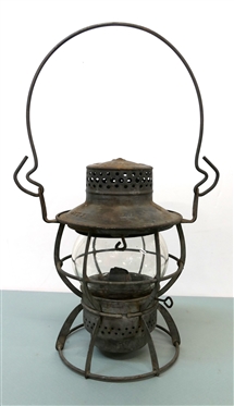 N.Y.C.S. - New York Central System Dressel - Railroad Lantern - Dressel - Arlington, NJ - Original Burner - Clear Globe Marked K - Lantern Measures 9 Tall 