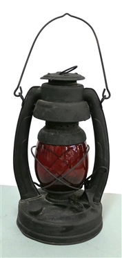 Atlantic Little Air Pilot Lantern with Red Globe - Lantern Measures 12 Tall 