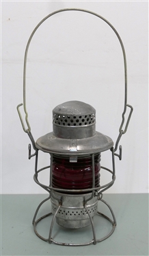 SOU RY - Southern Railroad - Adlake Kero - Lantern with Red Globe - Lantern Measures 10 Tall 