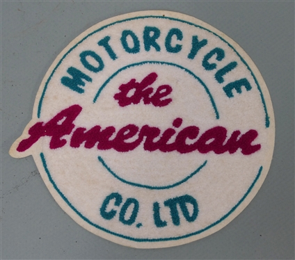 The American Motorcycle Co. Ltd. Round Patch - Measures 8 1/4