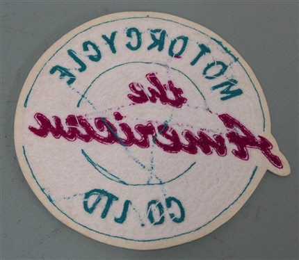 The American Motorcycle Co. Ltd. Round Patch - Measures 8 1/4