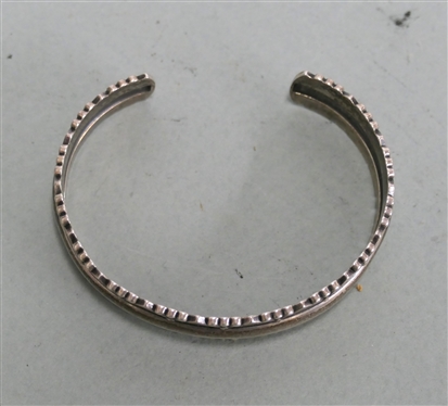 Kabana Sterling Silver Cuff Bracelet - Marked 925 - Bracelet is 1/2 Wide