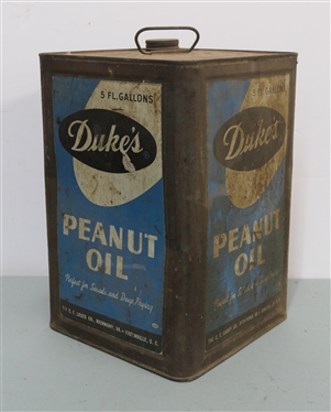 Duke''s Peanut Oil 5 Gallon Tin