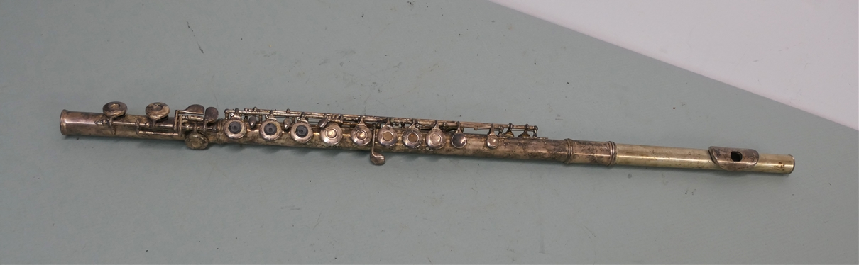 Gemeinhardt Solid Silver C Flute - Gemeinhardt - Elkhart, Ind. - 3 - Serial Number 353311 - Marked Solid Silver - Flute Measures 26 1/4 Long