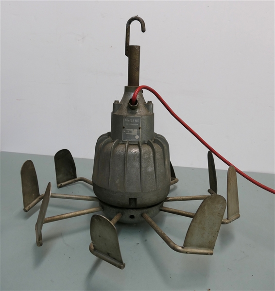 Nivola N.V. Sassenheim Fan - Made in Holland - Type PVK 7/15 - Ventilator Fan - Motor Works Well - One Blade Needs to Be Attached  