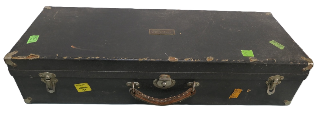 Silver Buescher True Tone Low Pitch Saxophone - Serial # 190,605 - Last Patent Date 1914 - Very Nice Condition - In Fitted Velvet Lined Hard Case 