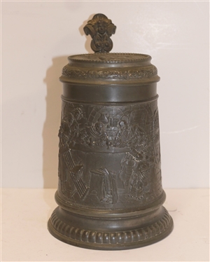 Felsenstein & Mainzer - F&M Made in Germany Pewter Stein - 6 1/2 Tall - 