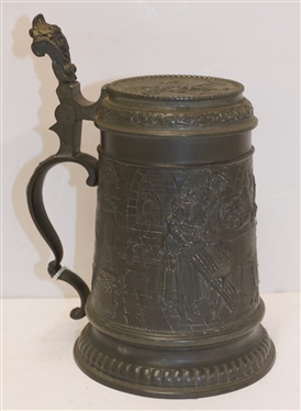Felsenstein & Mainzer - F&M Made in Germany Pewter Stein - 6 1/2 Tall - 