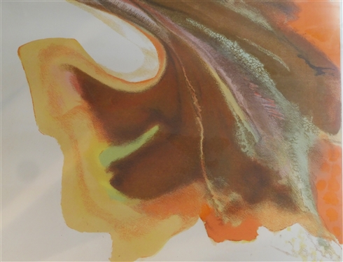 Crosswoods II Artist Signed Lithograph by Charlotte Robinson - For Susan and John - Gallery Framed - Frame Measures 37 by 29