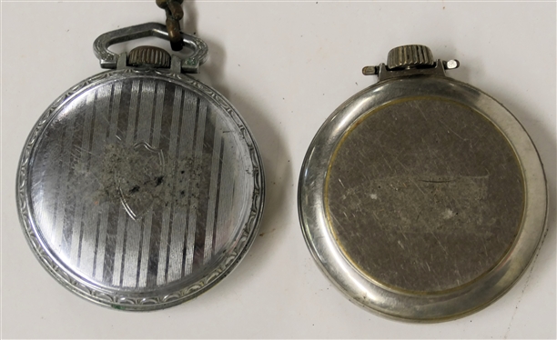 Elgin Pocket Watch with Second Register - Shield Back Case and Other Pocket Watch with Second Register 