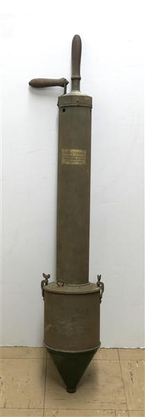 National Vacuum Cleaner - Harvey Stone Sales Co. - Pittsburg, PA -Pat. Dec. 26, 1911 - Original Decal on Front and Back - Vacuum Measures 40" Long