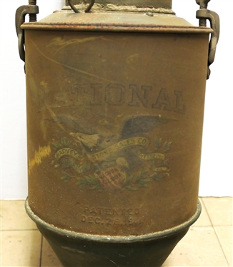 National Vacuum Cleaner - Harvey Stone Sales Co. - Pittsburg, PA -Pat. Dec. 26, 1911 - Original Decal on Front and Back - Vacuum Measures 40 Long