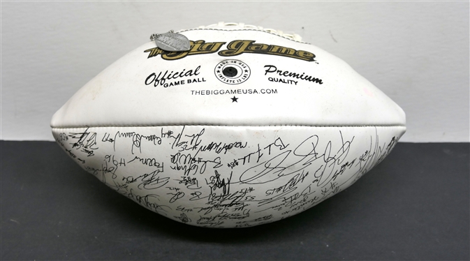 The Big Game UNC Chapel Hill 2010 Autographed Football- Autographed by The Full Team including Coach  Butch Davis