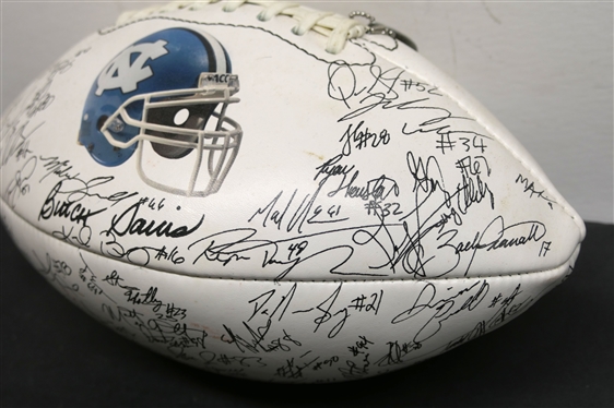 The Big Game UNC Chapel Hill 2010 Autographed Football- Autographed by The Full Team including Coach  Butch Davis