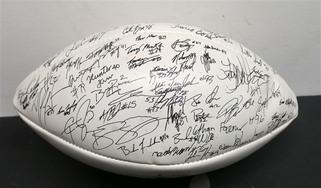The Big Game UNC Chapel Hill 2010 Autographed Football- Autographed by The Full Team including Coach  Butch Davis
