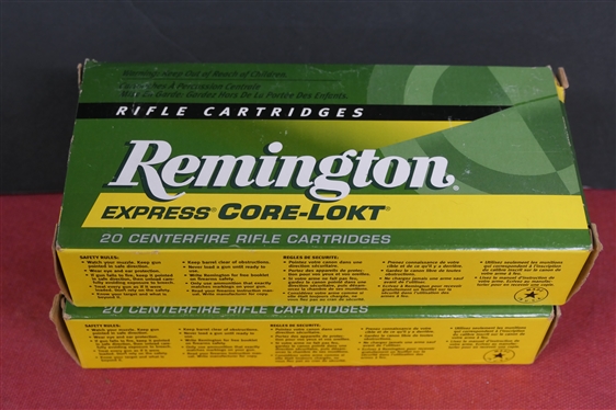 2 Boxes of Remington CORE - LOKT 270 WSM 130 GR. Core - LOKT PSP - 1 Full Box of 20 and 1 Box of 19 - 39 Rounds Total 