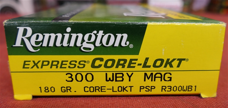 Remington Express Core - Lokt 300WBY MAG- 180gr. Core Lokt PSP - 20 Cartridges 
