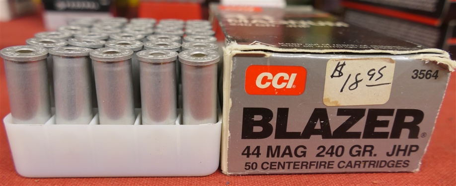 CCI Blazer 44 Magnum 240 Gr. JHP Cartridges - 30 Rounds 