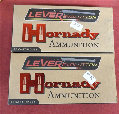 2 Boxes of Hornady LeveRevolution - 450 Marlin 325 gr. Evolution Ammunition - 40 Rounds 