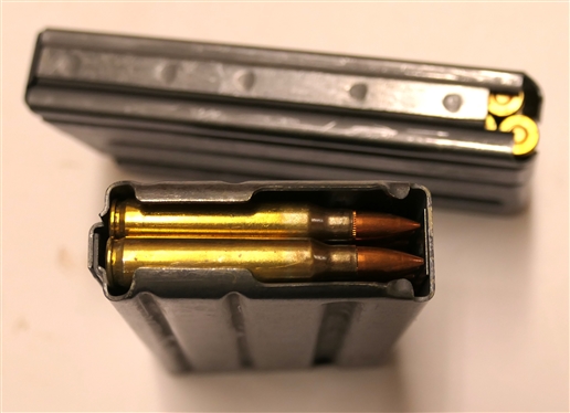 2 - M16/M16AI Cal 5.56MM Magazines -Loaded with Ammunition 