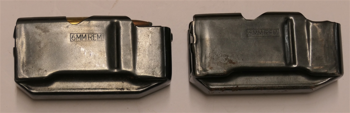 2 - 6mm REM Magazines - One with 3 Cartridges 