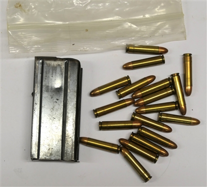 18 PC 43 30 Carbine Cartridges and Magazine 