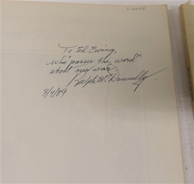 Service Records of Confederate Enlisted Marines by Ralph W. Donnelly - 1979 Paperbound First Edition - Author Signed and Biographical Sketches of the Commissioned Officers of Confederate States...