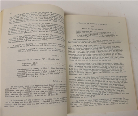 The History of the Confederate States Marine Corps by Ralph W. Donnelly - 1976 - Paperbound Published by the Author 