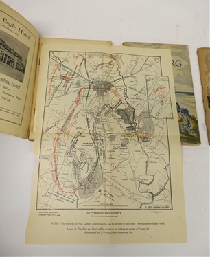 3 Paperback Books on The Civil War - Vicksburg by William C. Everhart - National Park Service Historical Handbook, Southern Album Magazine with Good Advertisements, and The Blue and Gray -...