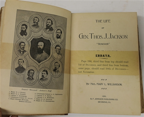 The Life of General Robert E. Lee and The Life of Thomas J. Jackson, Stonewall Books by Mrs. M.L. Williamson - In Easy Words for the Young - Hardcover Books - B.F. Johnson Publishing Co. -...